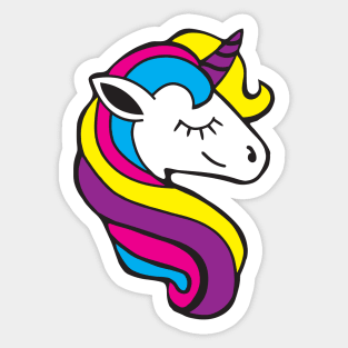 Cute Colorful Unicorn Sticker